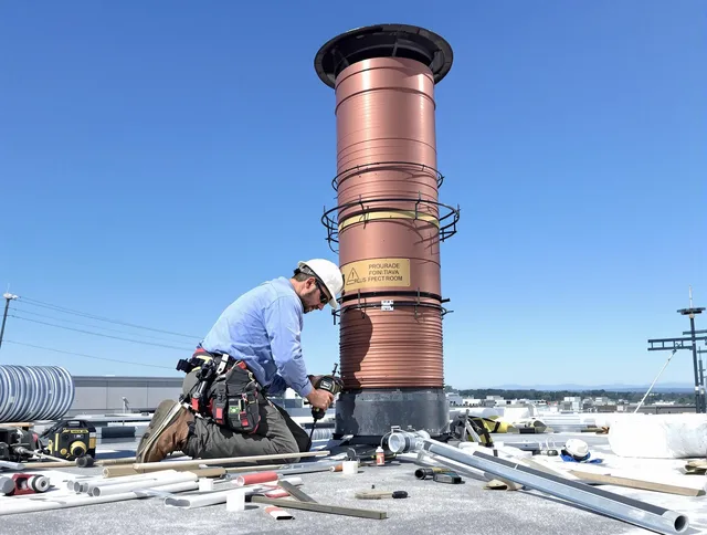 Installed chimney liner by Monterey Park Chimney Sweep in Monterey Park, CA