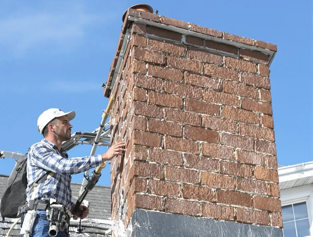 Brickwork for a chimney rebuild by Monterey Park Chimney Sweep in Monterey Park, CA