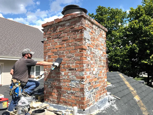 Completed chimney rebuild by Monterey Park Chimney Sweep in Monterey Park, CA