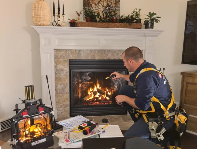 Safety-focused fireplace inspection by Monterey Park Chimney Sweep in Monterey Park, CA